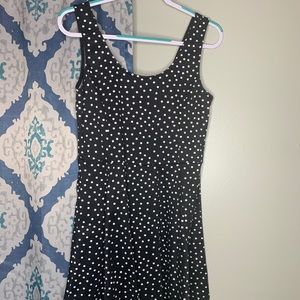H&M Black and White Polka Dot Dress - Size 14
